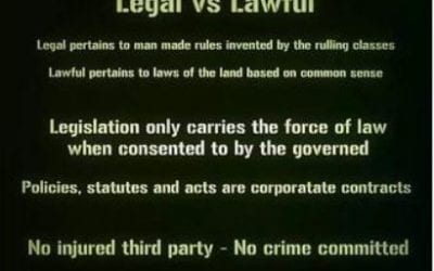 Legal vs. Lawful