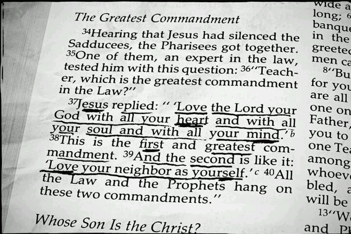 The Greatest Commandment